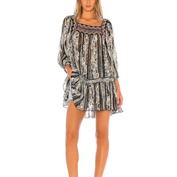 Free People Dance Magic Sheer Tunic/mini dress  size S - Picture 2 of 8